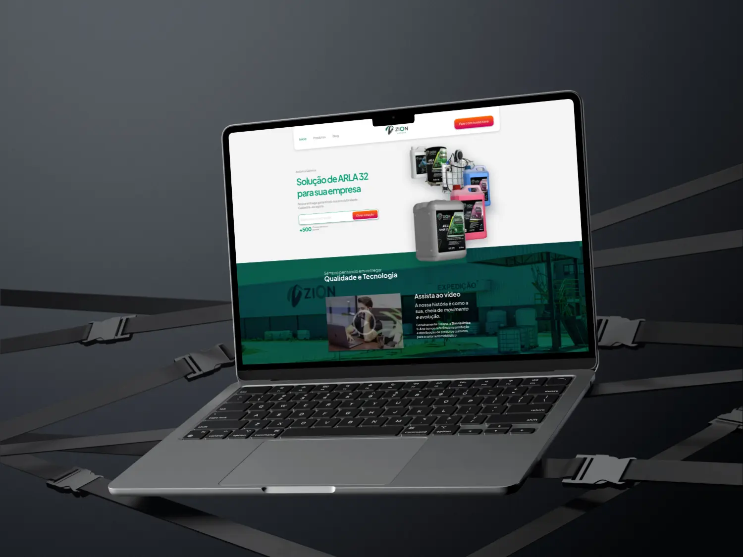 Zion Química — Site desenvolvido pela VCR